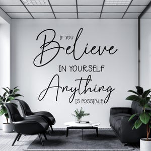Vinilo decorativo con frase motivacional, vinilo decorativo para oficina, arte de pared para oficina, decoración de pared para oficina, adhesivo para pared de oficina, letra de vinilo, adhesivo para ventana OFI0010