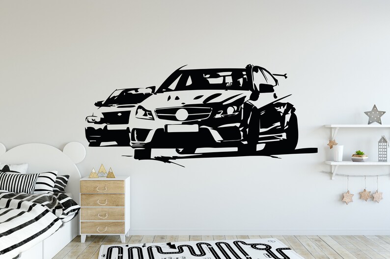 Car Wall Decal Car Wonderful Decal Super Car Decal Car Wall Etsy