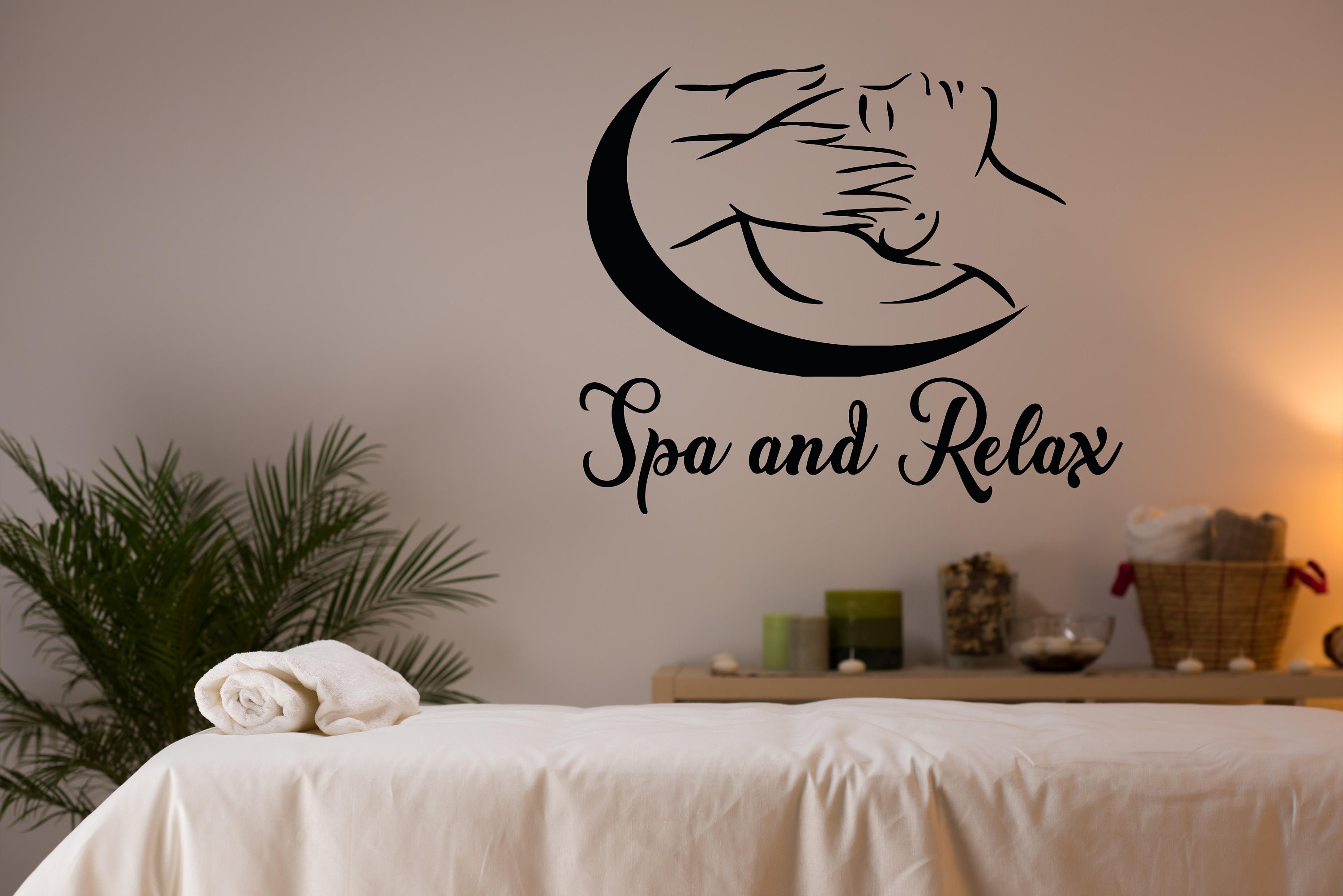 Wall Decals Spa Therapy Beauty Decal Vinyl Sticker SPA Beauty Etsy UK