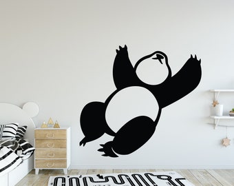 Panda Muro Decalo Panda Parete Art Panda Muro Decorazione Panda Vinyl Adesivo Panda Decal Nursery Incredibile Animale Bambini Decal Panda Parete Adesivo PN0003