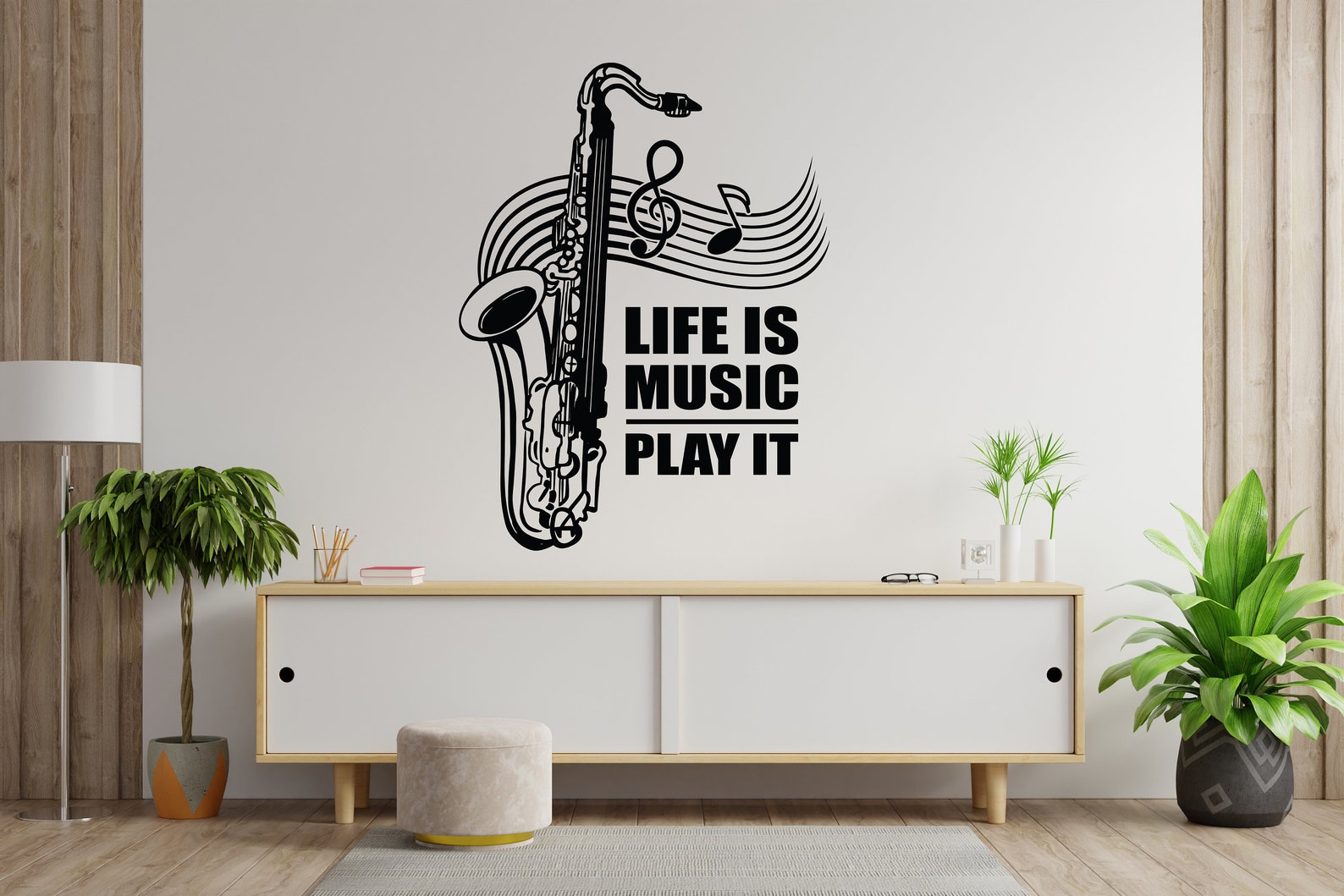 Music Wall Decal Music Quotes Decal Music Wall Sticker Music Etsy