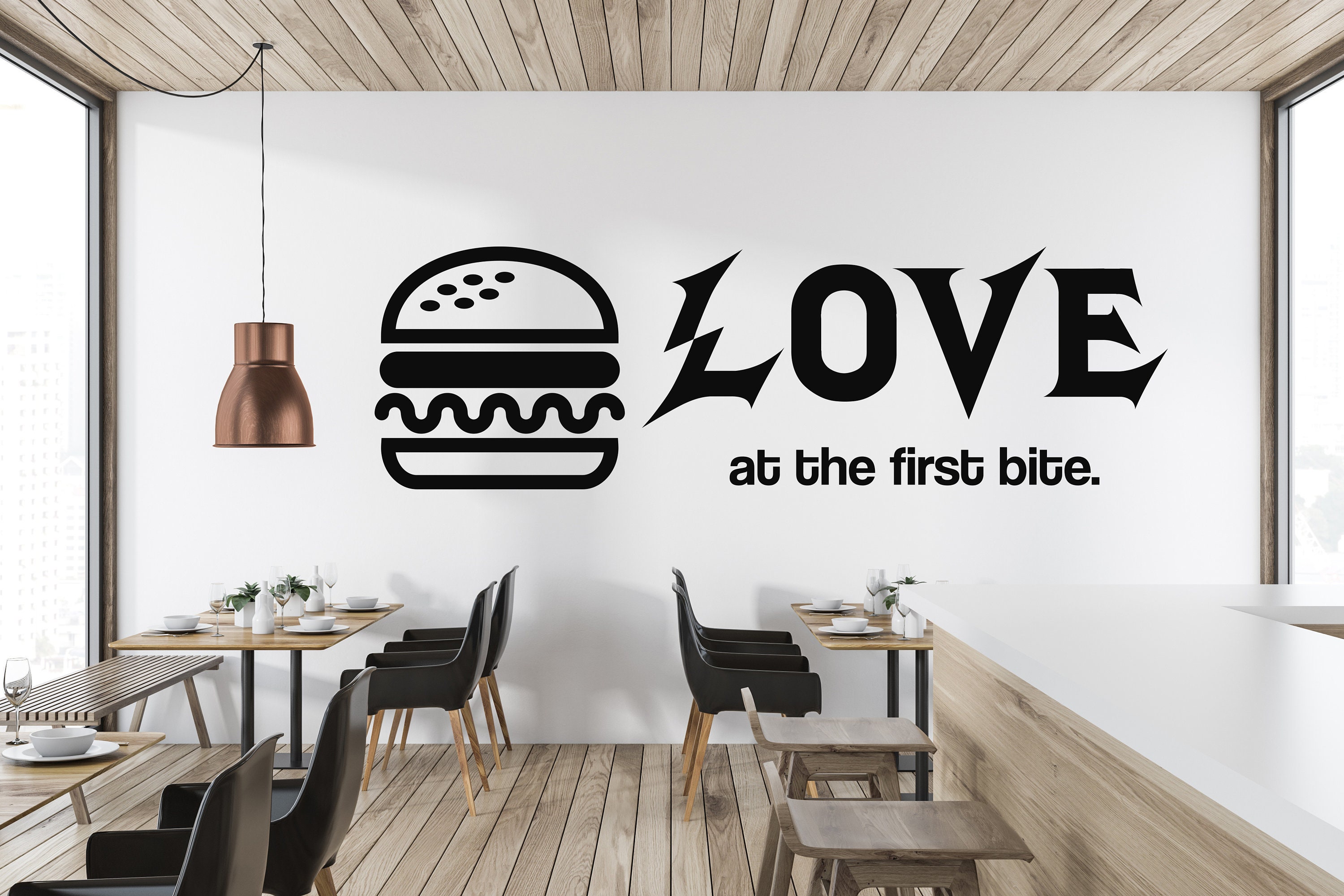Burger advertisement wall poster sticker - Burger wall sticker - Burger  wall poster sticker - 300GSM - Glossy - Strong adhesive - starxdecals