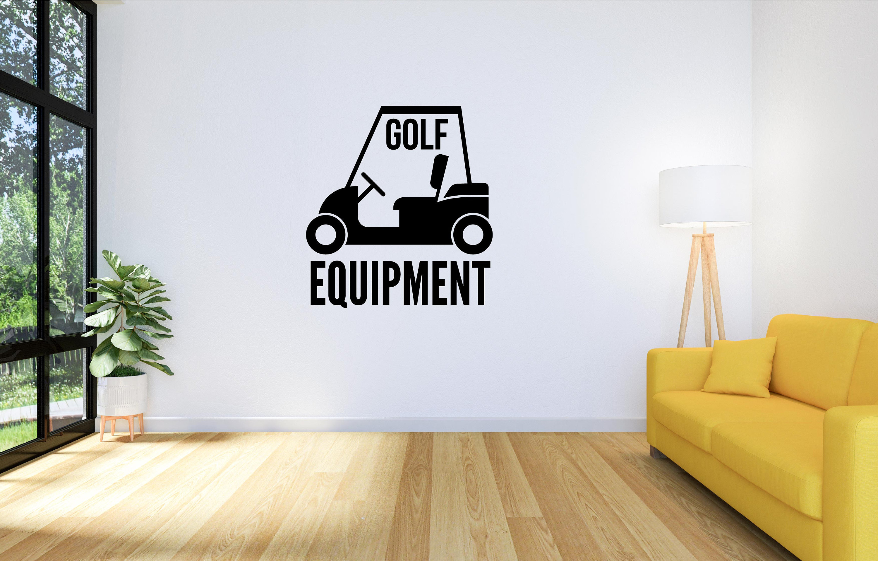 Golf Boot Sticker Golf Decal Vinyl Decal Golf Sticker Sport Wallstickers Golf Game Decal ...