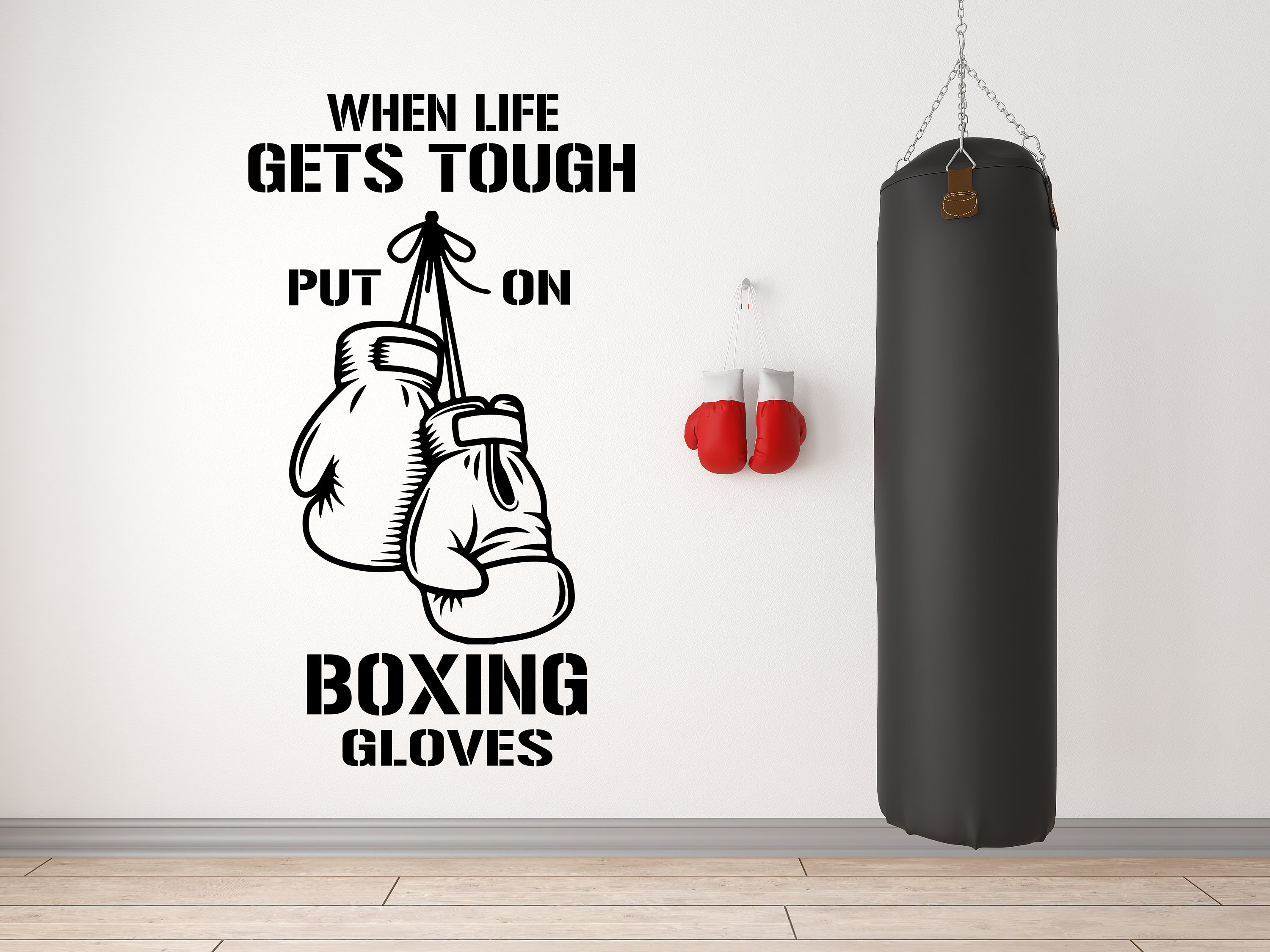 Boxing is My Therapy Wallsticker Boxing Gym Boxing Wall Sticker Boxing Mural  Boxing Gifts Boxer Wall Art Thevinylcreations 