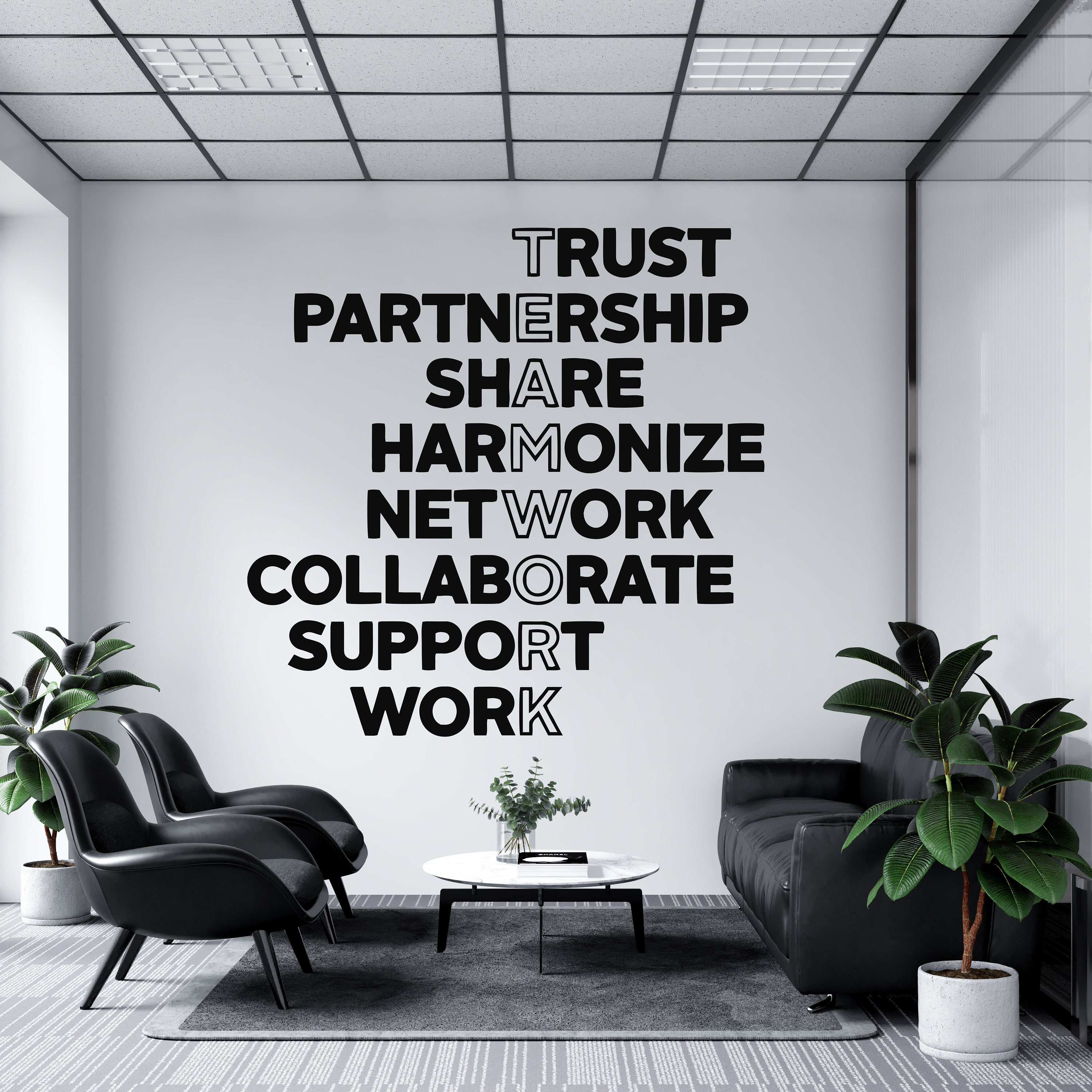 Office Wall Decal,Teamwork Decal, Office Wall Art,Office