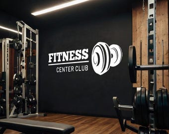Fitness Wall Decal – Motivational Fitness Quote Vinyl Sticker – Workout Wall Art for Home Gym & Exercise Room – Gym Motivation Decor GY0001