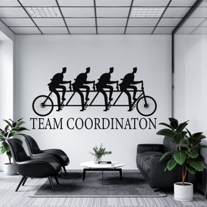 Calcomanía de oficina, calcomanía de trabajo en equipo, arte de pared para oficina, decoración de oficina, calcomanía de trabajo en equipo, decoración de pared para oficina, calcomanías de oficina, arte motivacional TM0018