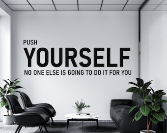 Décalcomanie murale de bureau, décalcomanie de bureau, art mural de bureau, décoration de bureau, décalcomanie murale de travail, décoration murale de bureau, décalcomanies de bureau, objets d'art motivants OFC0249