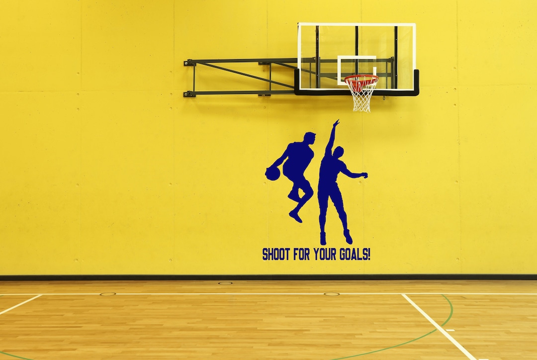 Basketball Decal Sports Decal Basketball Sticker Basketball Shoot for