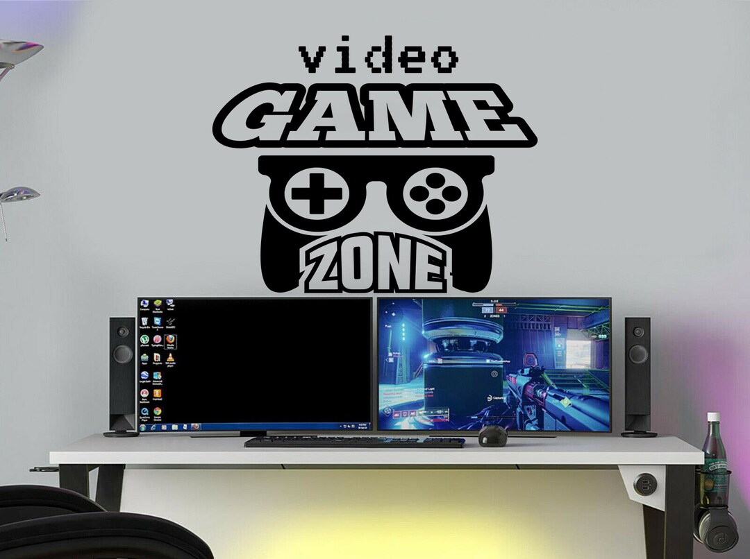 Video Game Wall Decal,gaming Room Wall Decor,game Wall Art,game Wall