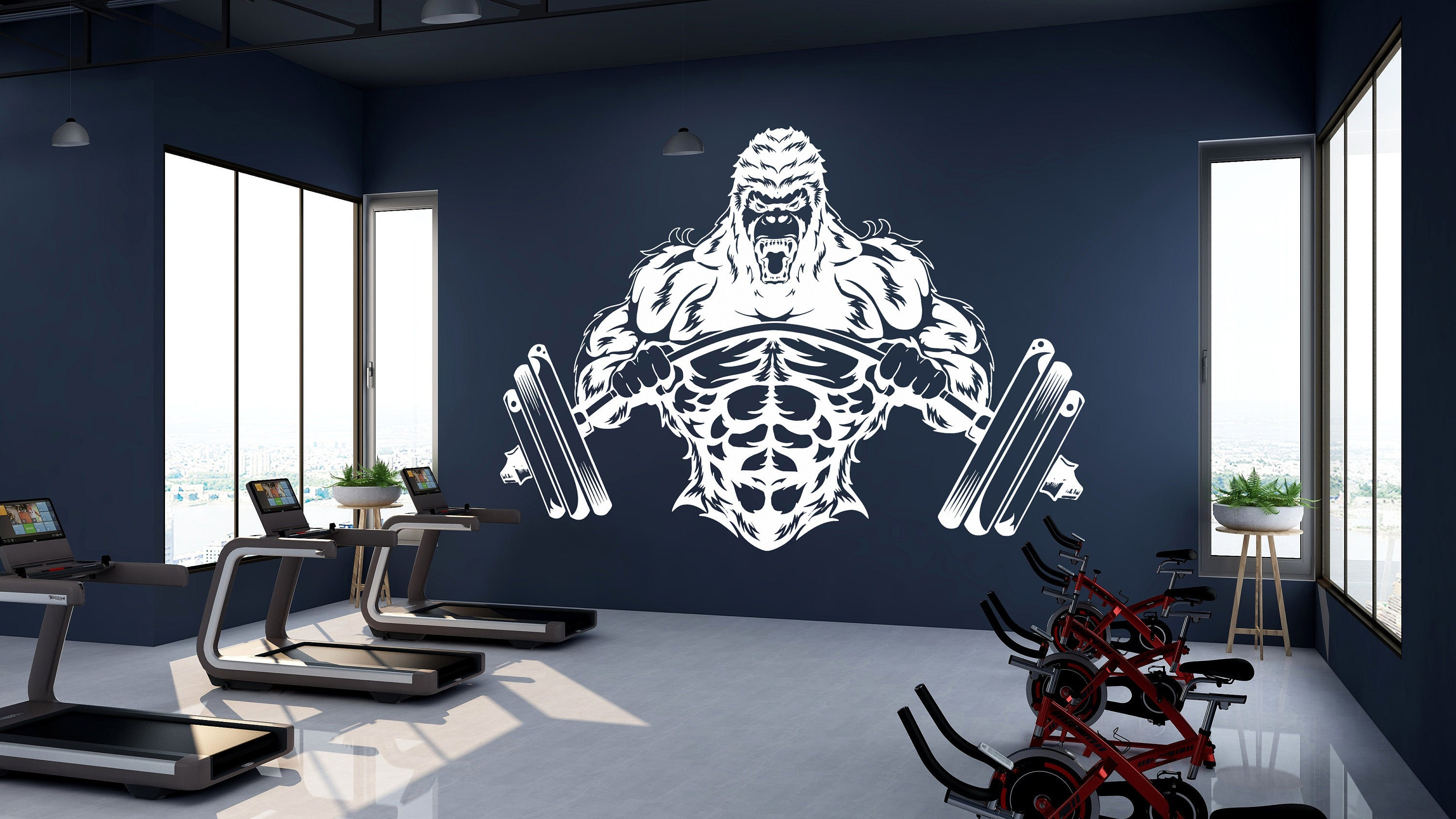 Wall mural ideas for the gym