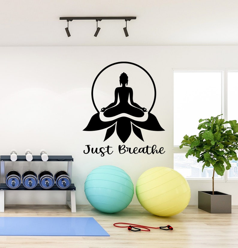 Yoga Wall Decal Meditaton Decal Yoga Wall Art Yoga Decor Etsy