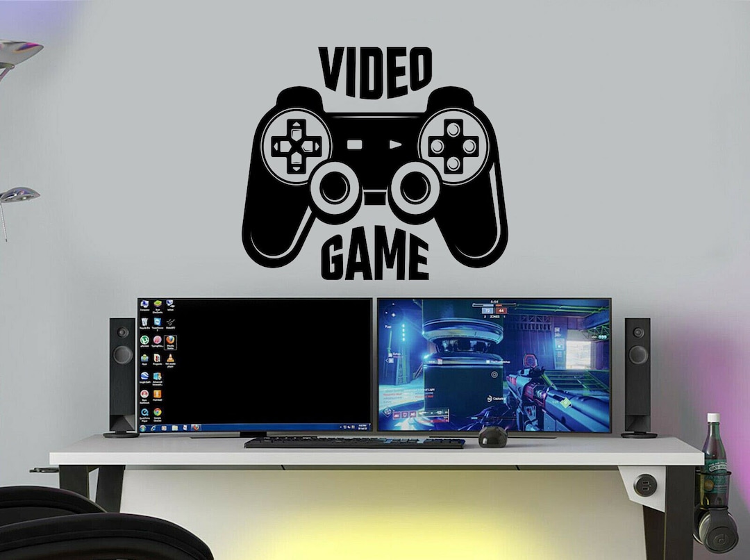 Video Game Wall Decal,gaming Room Wall Decor,game Wall Art,game Wall