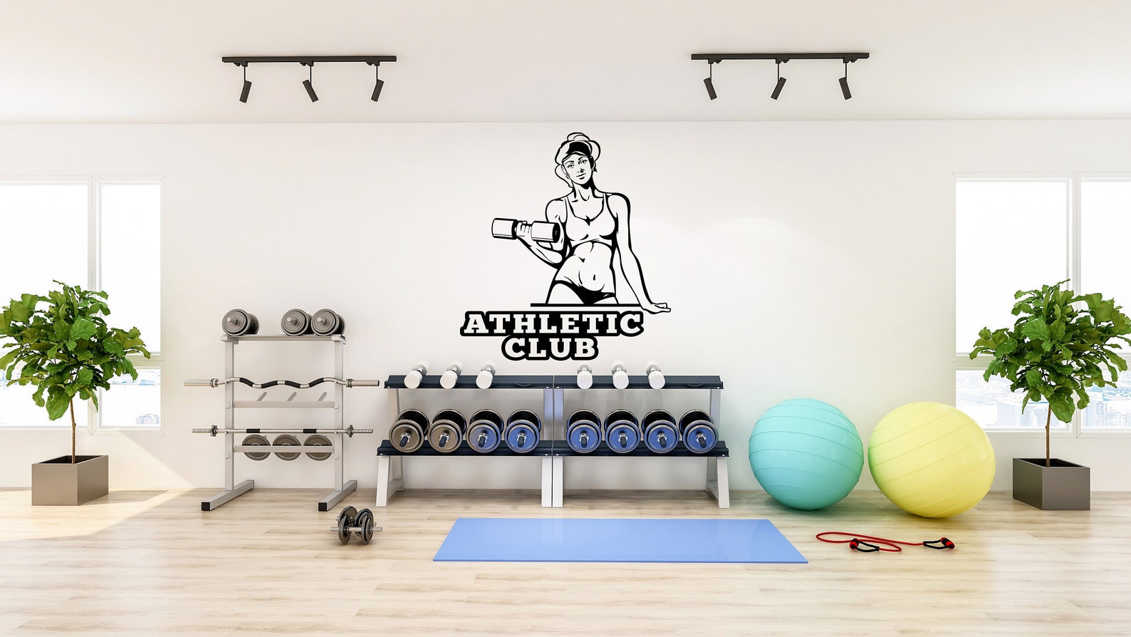 Gym Wall Decal Gym Wall Decor Sport Motivation Workout Wall | Etsy