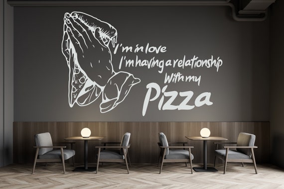 NSRJDSYT Adesivo murale per Pizza Cibo Ristorante Italiano