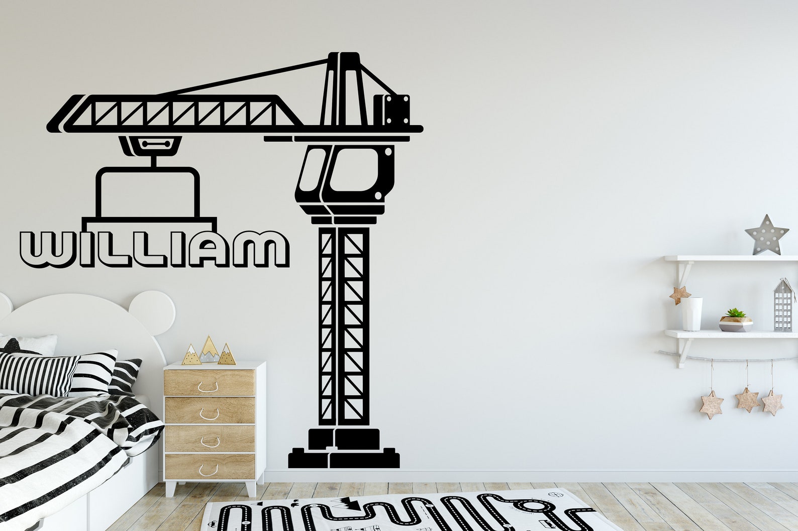 Construction Set Vinyl Wall Decals Kids Wall Sticker Wall Etsy