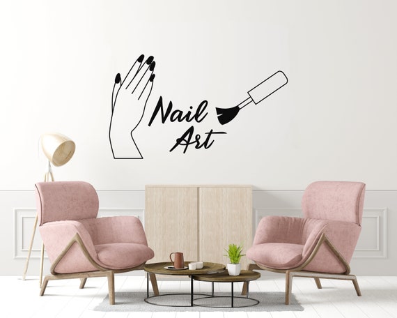 Dot Wall Decals Manicure Design Decal Nail Art Sign Window Nails Salon  Decoration Artist Murals Custom LogoWallWall From Wangzenq, $11.44 |  DHgate.Com