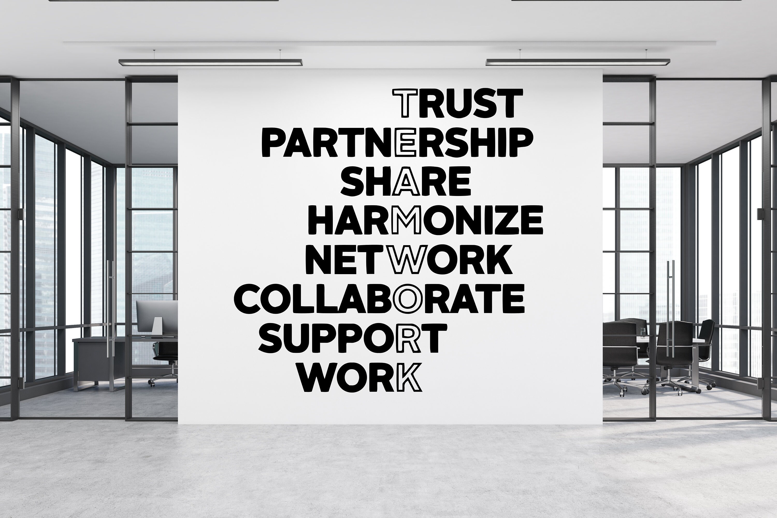 Office Wall Decal,Teamwork Decal, Office Wall Art,Office