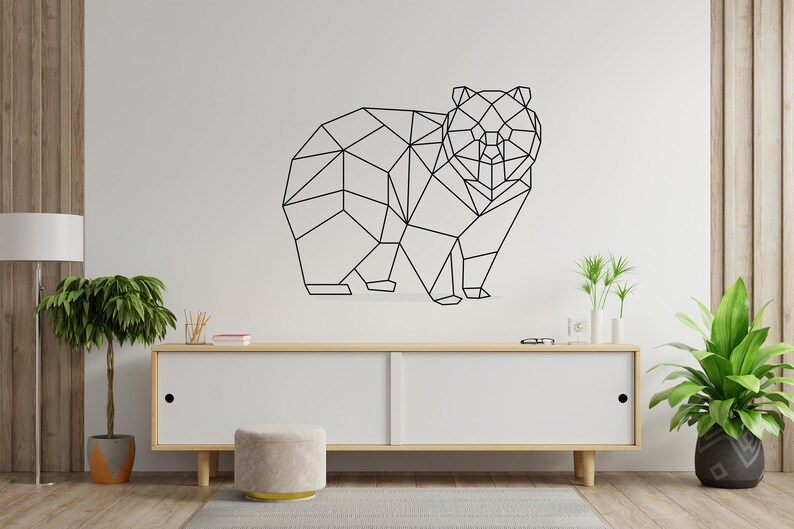 Animal Wall Decal geometric Wall Art Wall Decal Wall Art Etsy