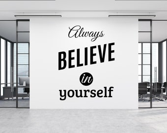 Office Wall Decal,Office Decal, Office Wall Art,Office Decor,Work Wall Decal, Office Wall Decor, Office Decals,Motivational Art OFC0058