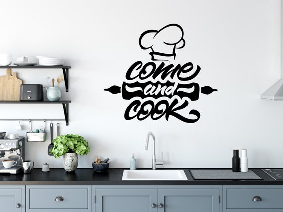 Kitchen Wall Decal Cooking Wall Decal Food Lover Decal Love Kitchen Decal Chef Decal Cooking Wall Decal Kichen Wall Art Food Wall Art CK0300