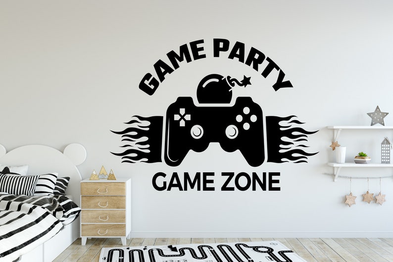 Game Room Decor Game Wall Decal Video Game Vinyl Gamer Room Etsy