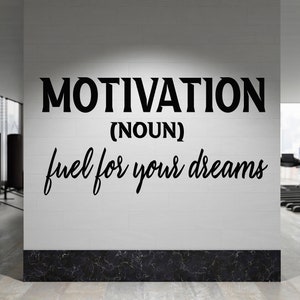 Calcomanía de pared con motivación para gimnasio, calcomanía de pared para gimnasio, decoración de pared para gimnasio, calcomanía de pared para gimnasio, arte de pared para gimnasio, letras de vinilo, calcomanía para ventana, calcomanía de pared de fitness GYM0030