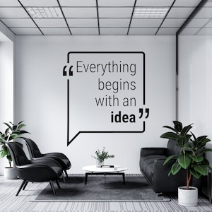 Calcomanía de oficina, calcomanía de trabajo en equipo, arte de pared para oficina, decoración de oficina, calcomanía de trabajo en equipo, decoración de pared para oficina, calcomanías de oficina, arte motivacional TM0026