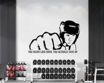 Boxing Wall Decal Gym Wall Decor Sport Motivation Workout Wall Art Fitness Motivation Wall Decal Gym Wall Art Gym Boxing Decal BOX0016