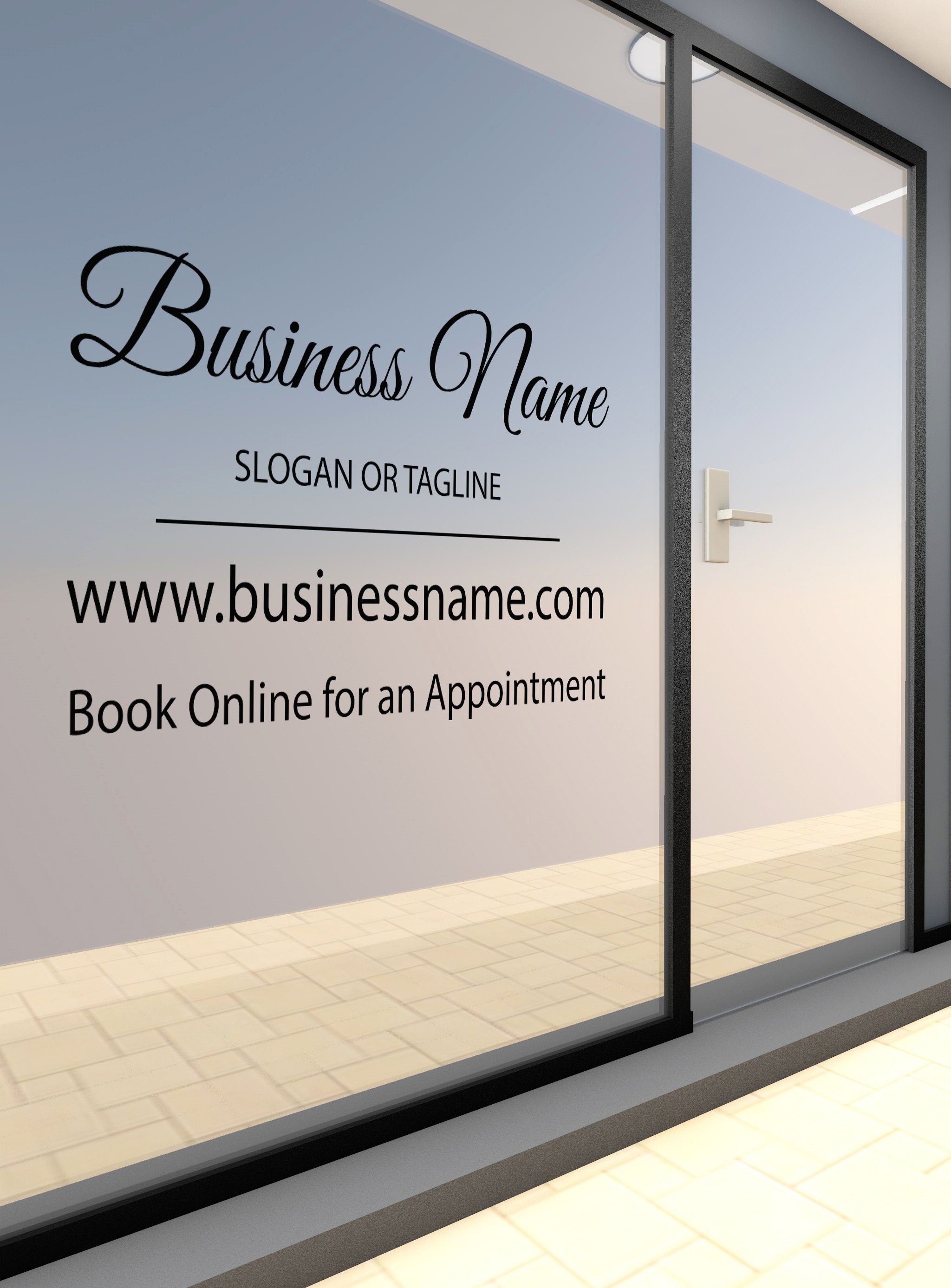 Customizable Window Decal / Busines Wall Decal / Your Company Name ...