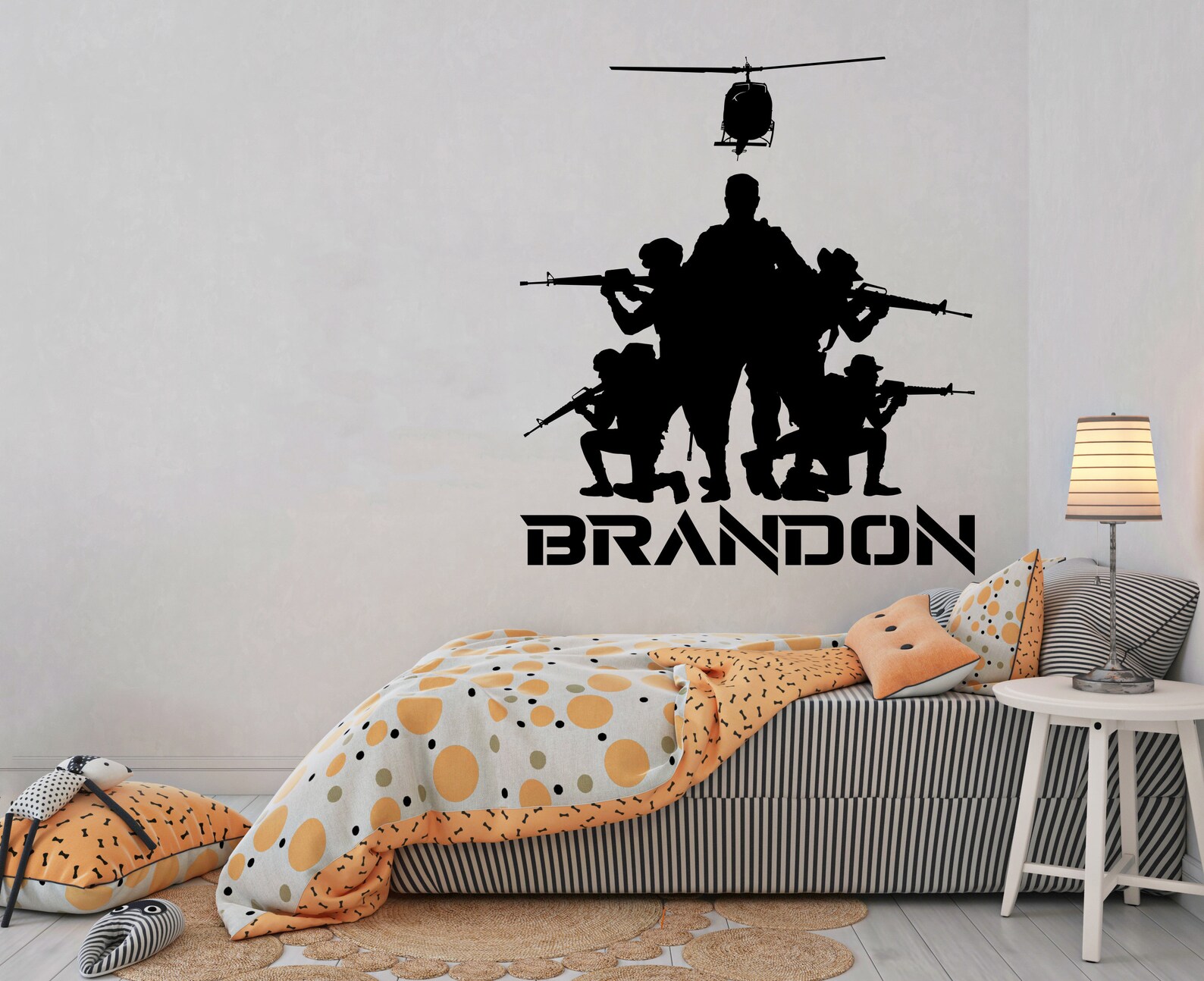 Soldier Wall Decal War Wall Sticker Military Wall Decal War Etsy