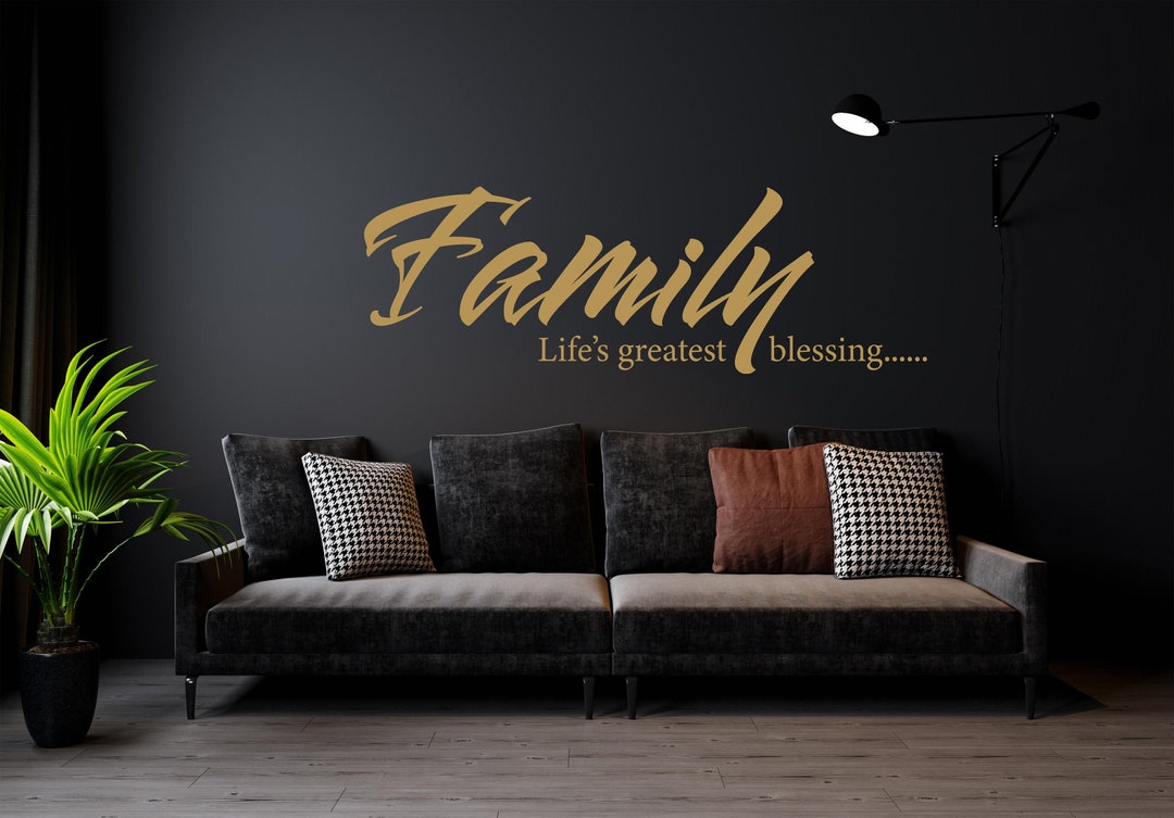 Family Wall Decal Love My Home Wall Art Family Love Wall Decal Etsy UK