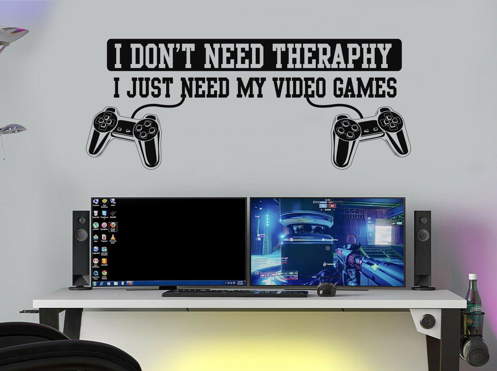 Gamer Wall Decal,Eat Sleep Game,Wall Sticker,Controller,Video Game,Wall Decals,Customized,Kids Game,Vinyl Wall Art,Gaming Zone  GRM0015