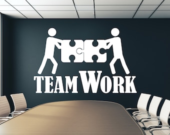 Office Wall Decal,Teamwork Decal, Office Wall Art,Office Decor,Teamwork Wall Decal, Office Wall Decor, Office Decals,Motivational Art TM0003