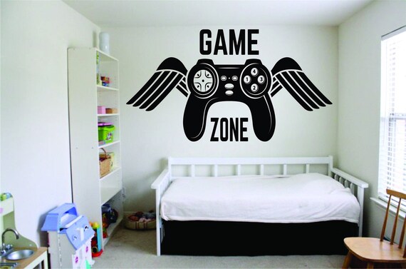 Gamer Gamepad Vinyl Pvc Wall Stickers Game Room Room Decoration