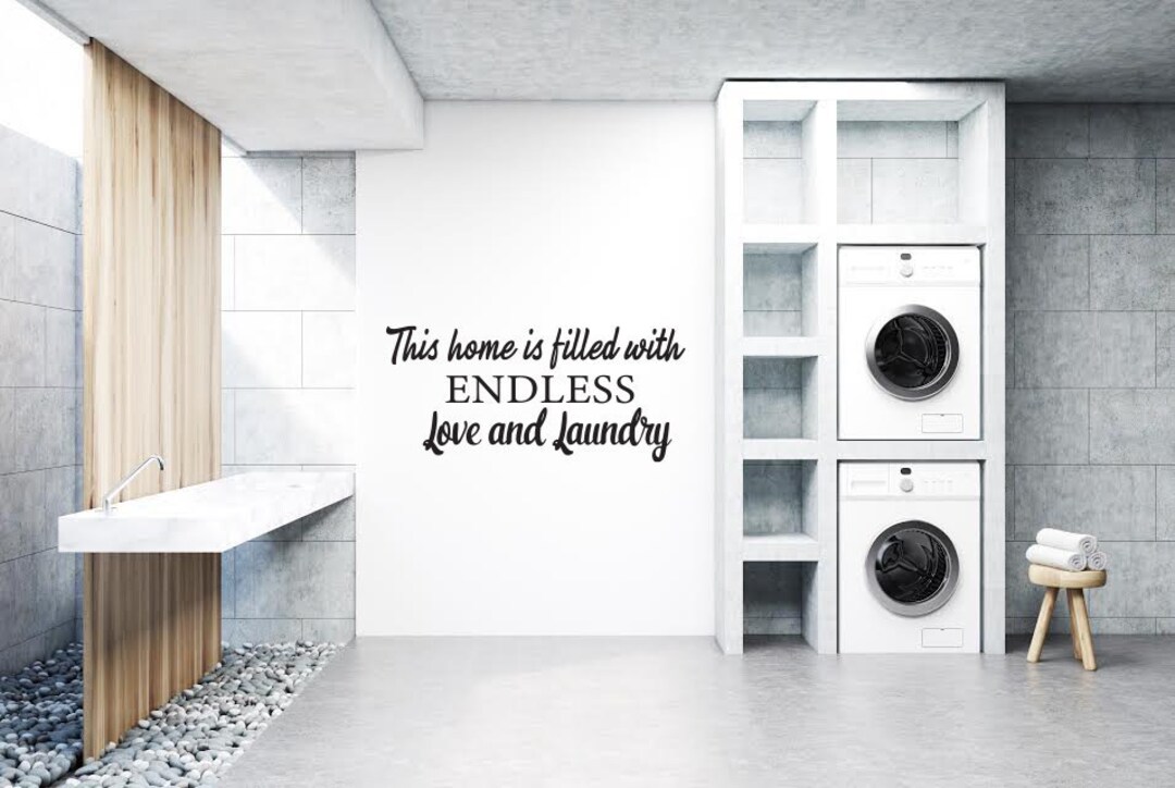 Laundry Room Wall Decal, Laundry Wall Sticker, Laundry Room Wall Decor ...