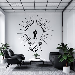 Calcomanía de pared para oficina, decoración de pared para oficina, arte de pared para oficina, calcomanía de pared para oficina, calcomanía para ventana, letra de vinilo, arte de pared de trabajo en equipo, calcomanía de liderazgo TM0113