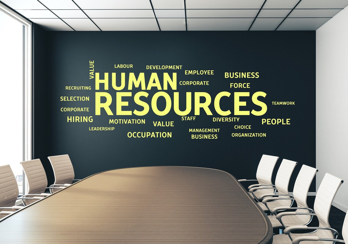 Office Wall Decal Human Resources Wall Sticker Office Decor - Etsy
