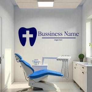 Calcomanía de pared para centro dental, ideal para tu estudio, decoración con elementos dentales, estudio dental, crea una calcomanía para tu espacio DN0001