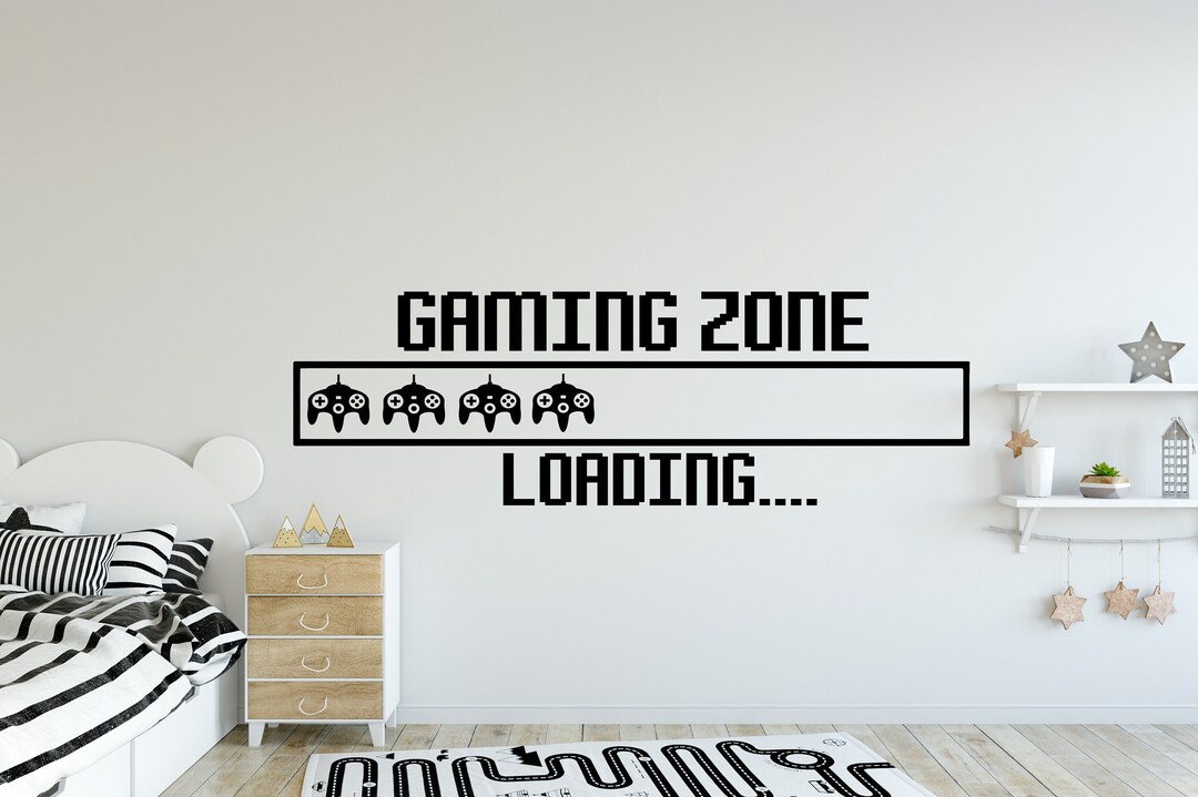 Gaming Zone Wall Decal,gaming Room Wall Decor,game Wall Art,game Wall