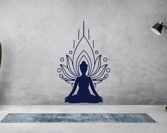 Yoga Decal Meditaton Decal Yoga Wall Art Yoga Decor Namaste Sticker Wall Decor Yoga Motivation Decal StickerNamaste Vinyl Decal YGG0015