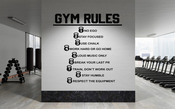 Home Gym Decor Gym Rules Poster Canvas Gym Gifts – Style My Pride