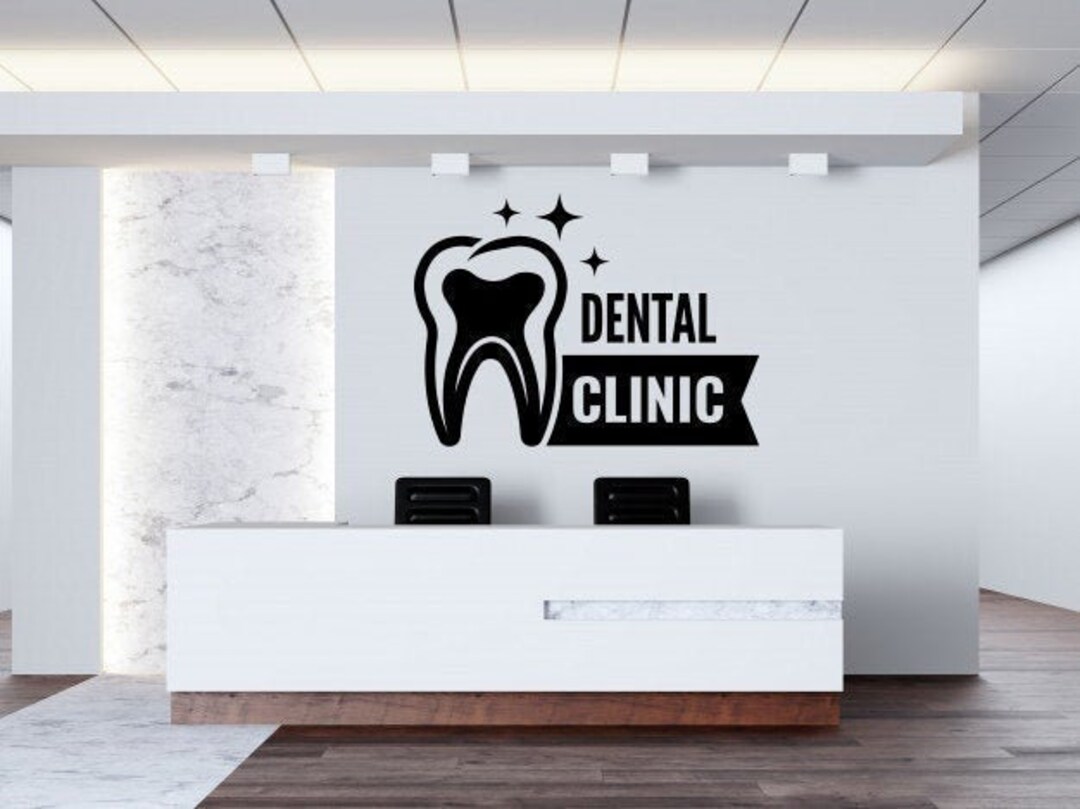 Dental Clinic Wall Decal Tooth Wall Decal Teeth Wall Sticker Oral Wall