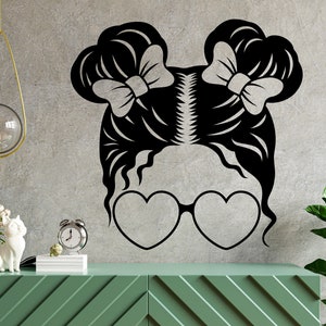 Calcomanía de pared para mujer hermosa, calcomanía de pared para niña, cita de salón de belleza, arte de pared para mujer africana, calcomanía de pared para niña, arte de poder femenino BET0025