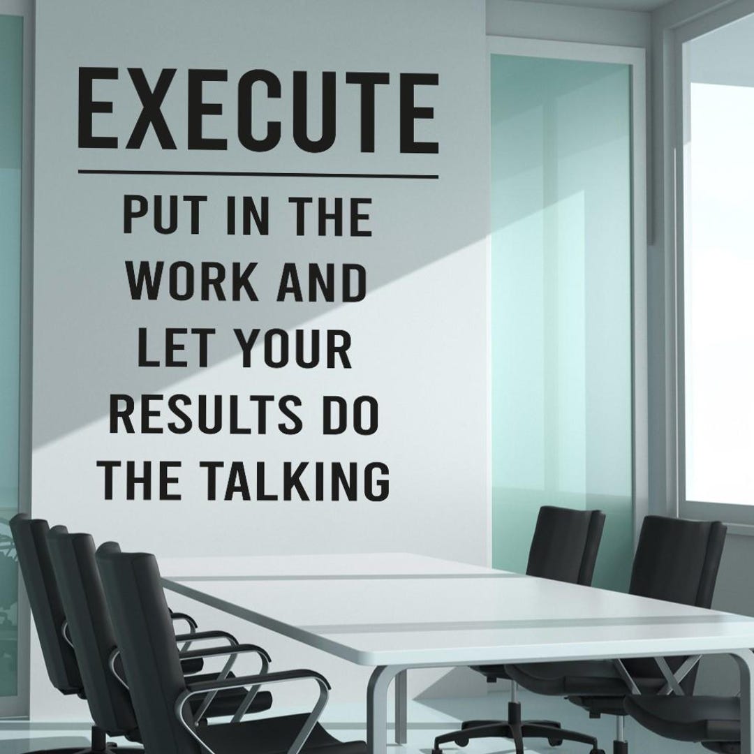 Execute Wall Decal,office Decal, Office Wall Art,office Decor ...