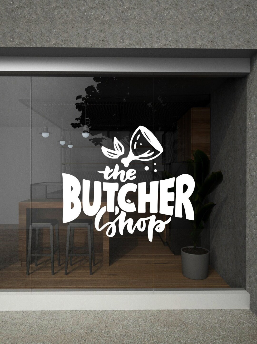 Butchery Wall Decal Meat Wall Decal Fresh Meat Sticker Butchery Wall ...