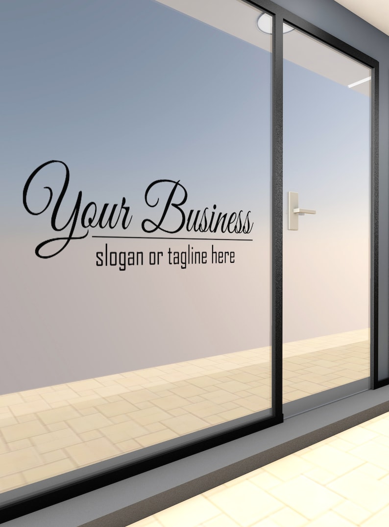 Customizable Window Decal / Busines Wall Decal / Your Company Name ...