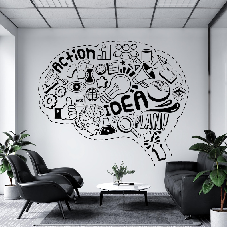 Inspirational Wall Sticker – Motivational Quote Vinyl Decal for Office ...