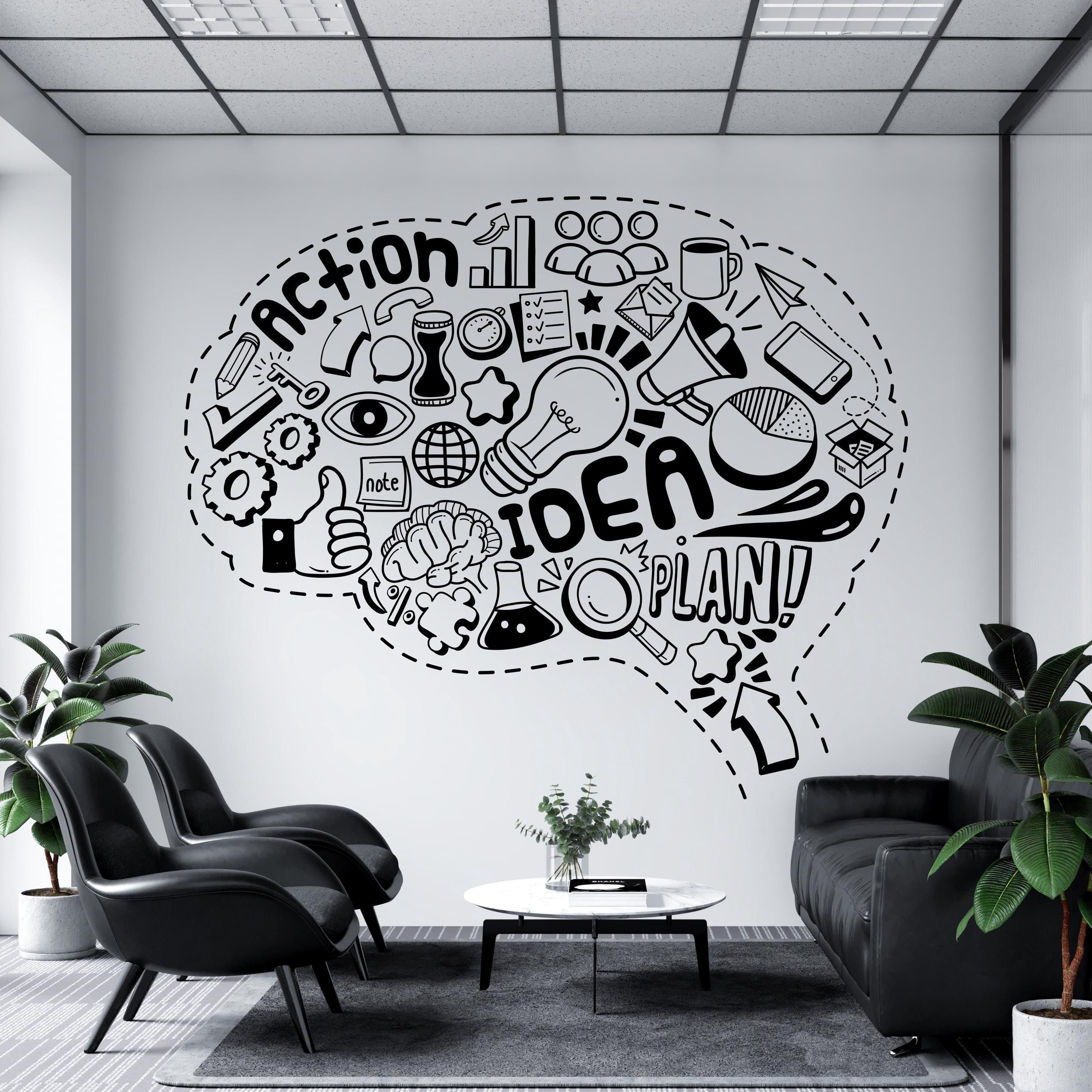 Inspirational Wall Sticker – Motivational Quote Vinyl Decal for Office ...