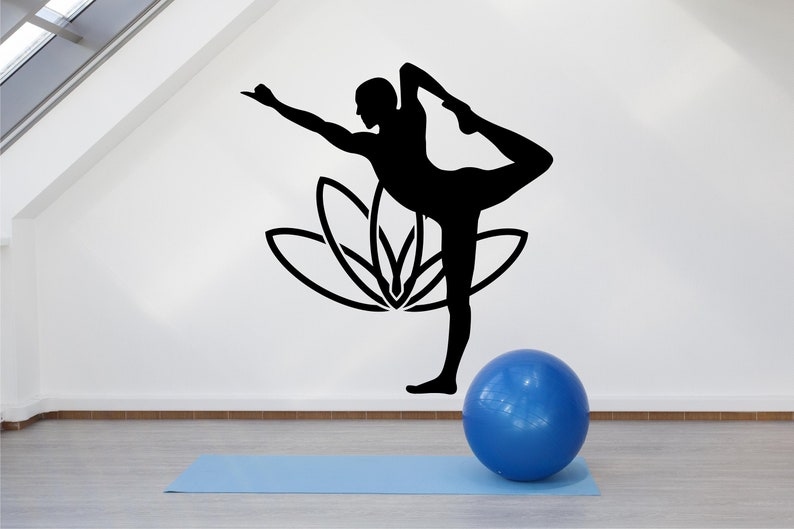 Yoga Pose Wall Decal: Meditation & Namaste Decor YG0016 - Etsy
